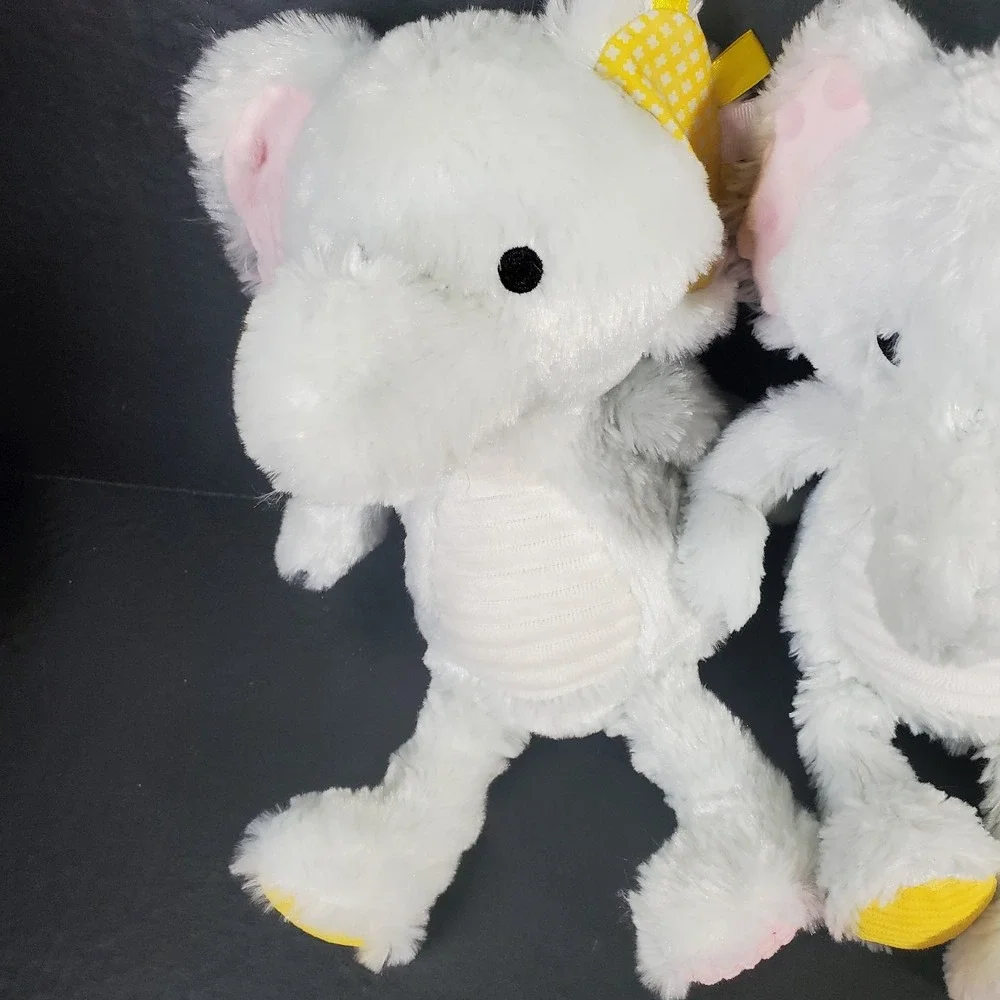 Make Believe Ideas Elephant (3) Plush Sensory Snuggables Rattle Crinkle Ear Toys